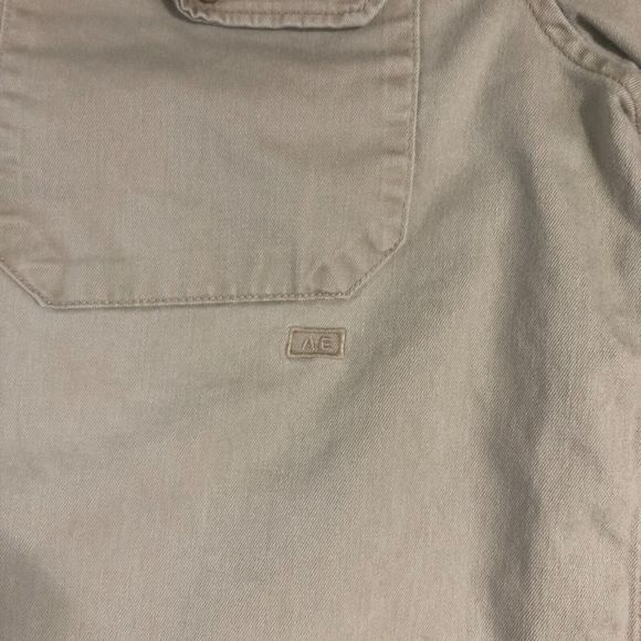 American Eagle Shirt Mens Large Brown Tan Button Up classiccore‎ Pocket Preppy - Picture 7 of 11